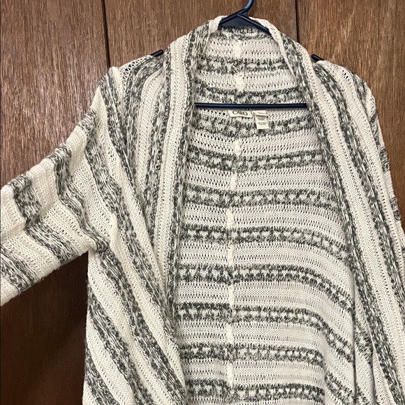 Cato Black and White Striped Cardigan Medium - Picture 6 of 14